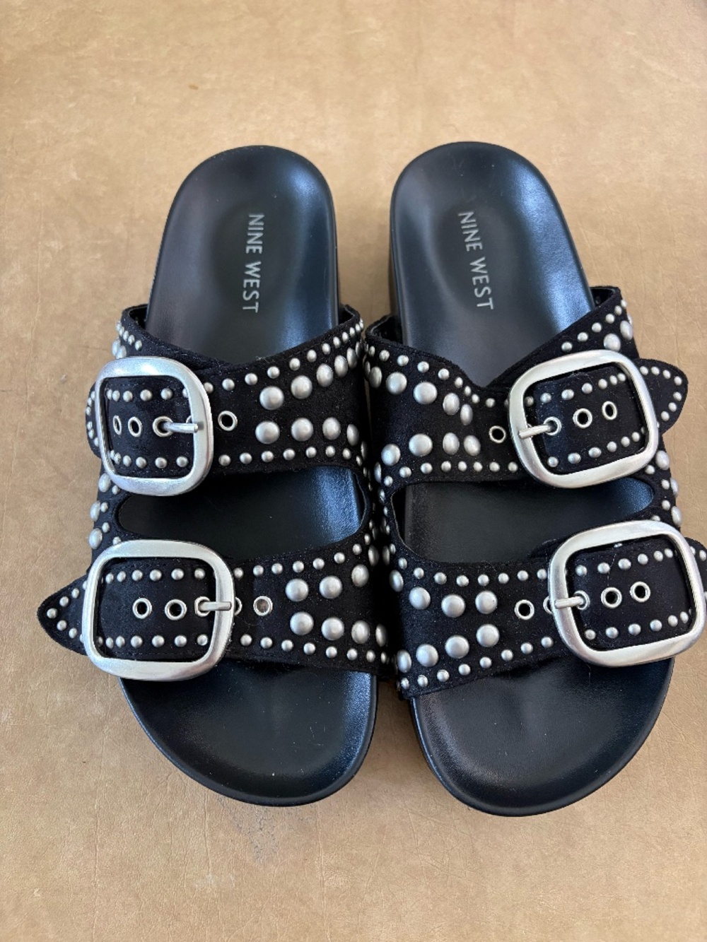 NINE WEST STUDDED SANDALS